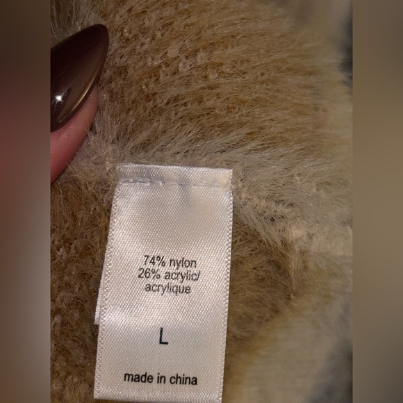 Maurices Tan and Cream Argyle Sweater - Picture 6 of 7